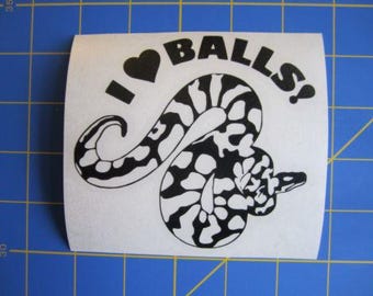 ボールパイソン スネーク デカール/ステッカー ボール大好き！4X4