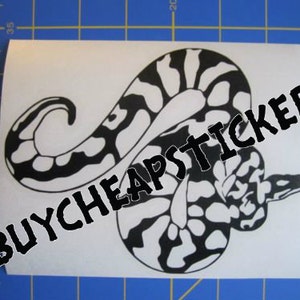 Ball Python Snake  Decal/Sticker 5X6