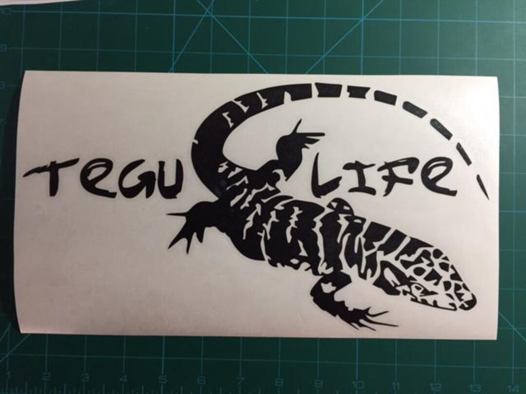 Tegu Life Decal/sticker 12X6 - Etsy UK