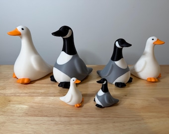 Ganso de escritorio regordete impreso en 3D