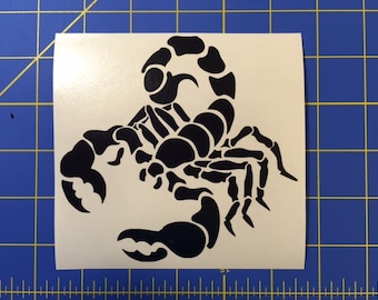 Calcomanía de escorpión - Pegatina 4x5 de cualquier color