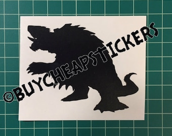 Gamera Silhouette Decal/Sticker - 3X4