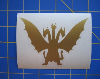 King Ghidorah Decal/Sticker #3 - 1.5x2, 3x4, 5x7