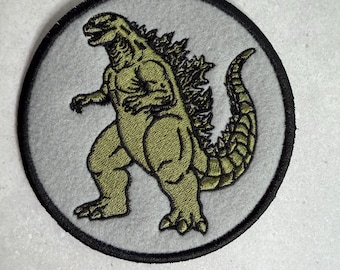 Godzilla Embroidered Coaster