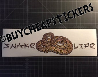 Ball Python Decal Spiral Snake Sticker Snake Decal Serpent - Etsy