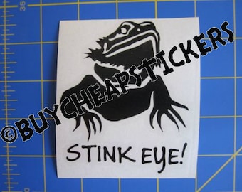 Bearded Dragon Decal/Sticker - Stink Eye 4X3