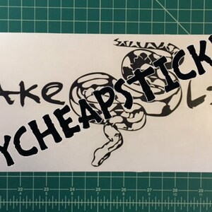 Snake Life Decal/Sticker 13X4 Red Tail Boa