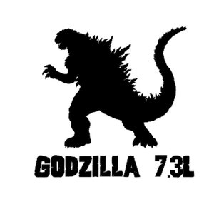 Godzilla 7.3L Decal/Sticker 4x4