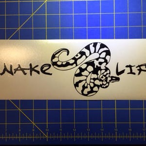Snake Life Decal/Sticker 12X4 Ball Python