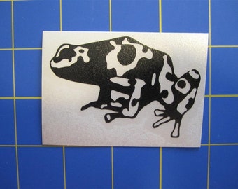 Calcomanía/Pegatina de Rana Venenosa 2x3, 3x5