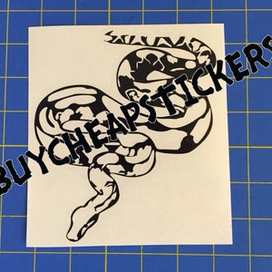 Red Tail Boa Snake Decal/Sticker 6x5