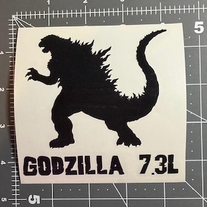 Godzilla 7.3L Decal/Sticker 4x4