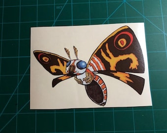 Full Color Mothra Decal #2 - 4x6