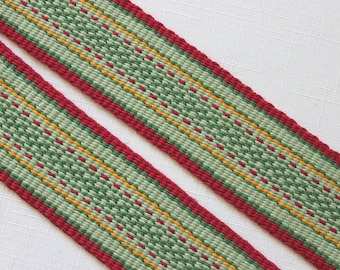 Handwoven Cotton Guitar Strap for Electric Guitar, Acoustic Guitar, Bass, Banjo, or Whatever You Play