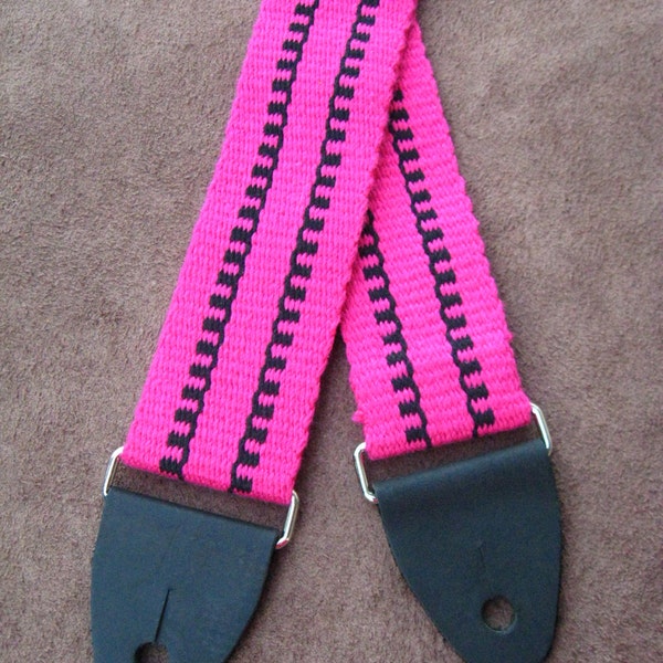 SALE on Pink Guitar Straps. Get 'em While They're Hot!