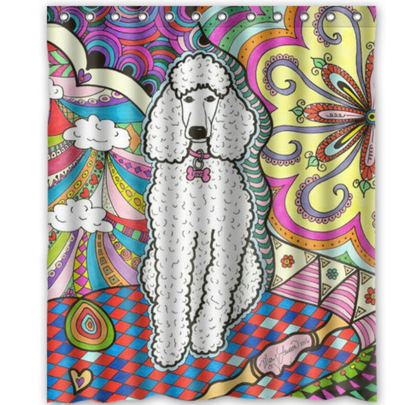 Shower Curtain Pink Collar 60 X 72