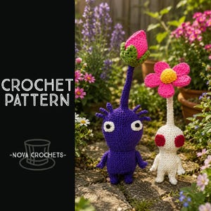 Purple & White Pikmin Crochet Pattern