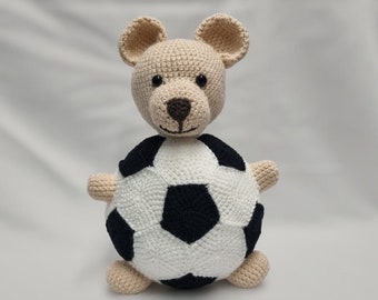 Crochet Football Teddy Bear