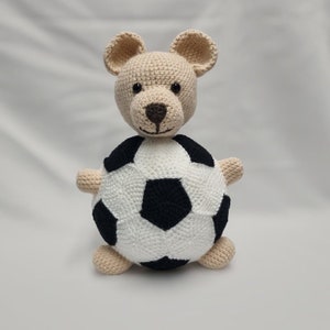 Crochet Football Teddy Bear