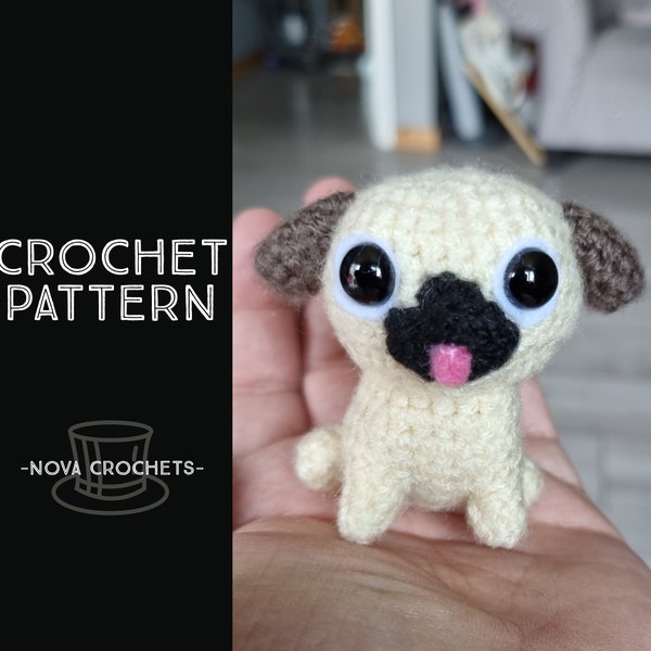 Tiny Pug Crochet Pattern