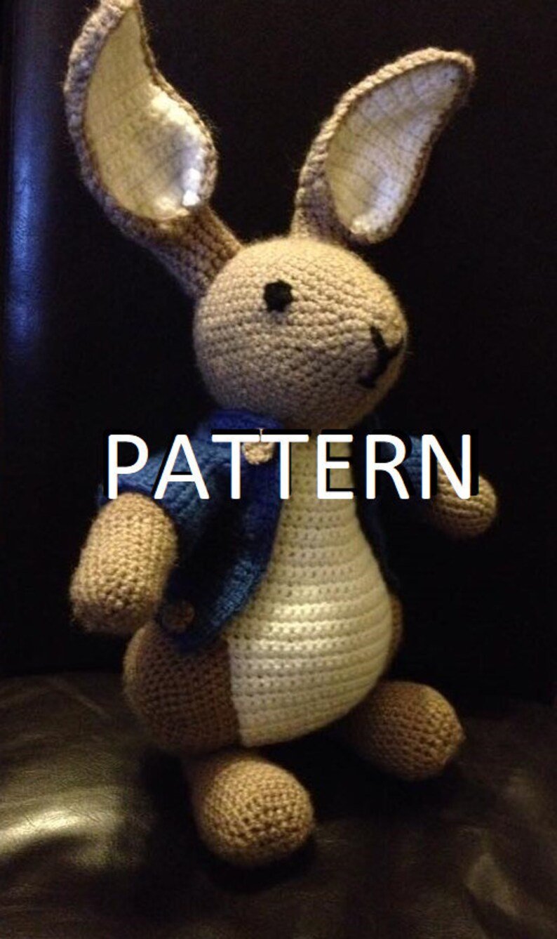 Peter rabbit crochet pattern etsy uk