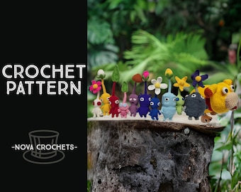Pikmin + Oatchi Crochet Pattern Pack (9 patterns in one pack!)