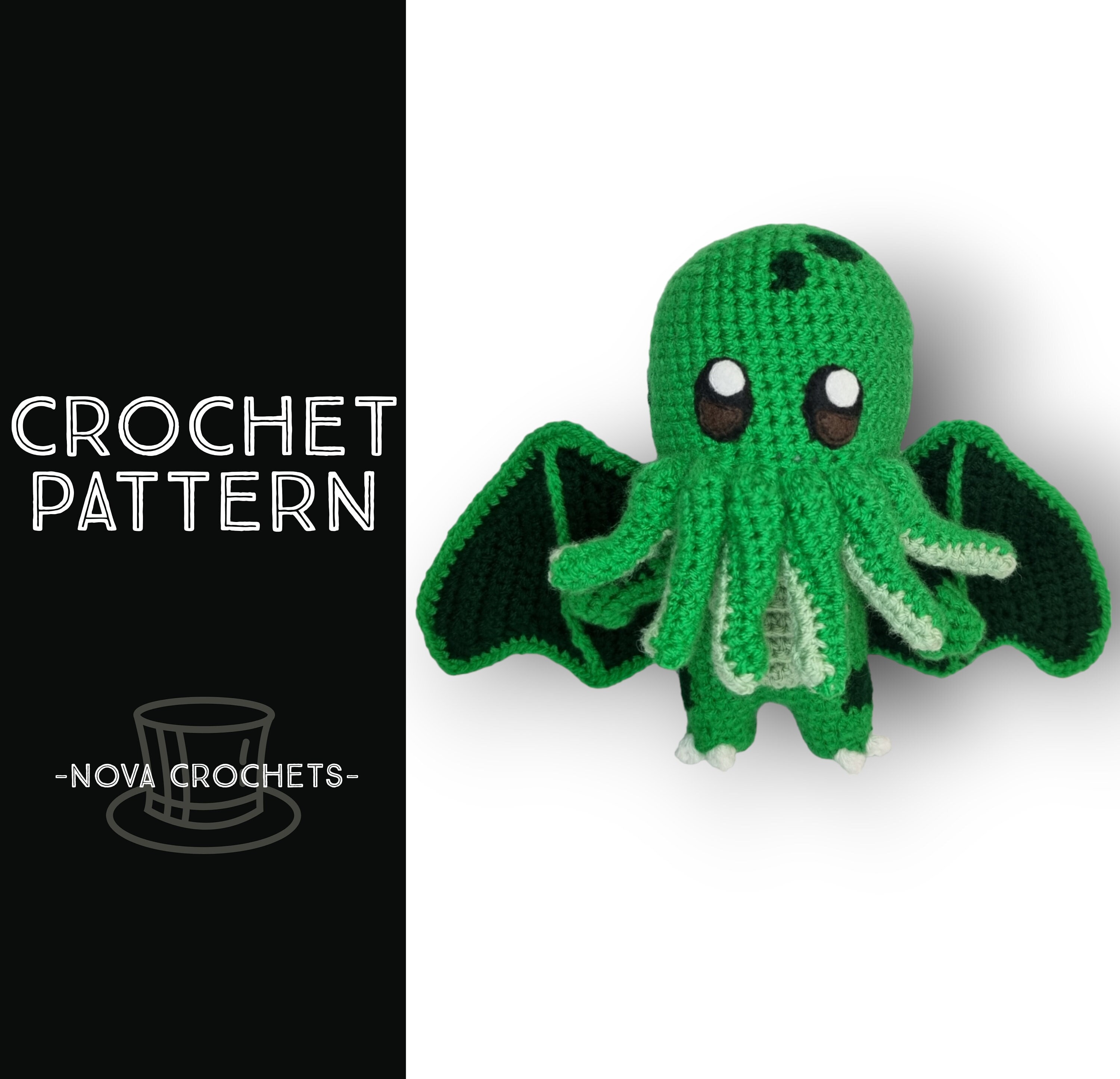 30 Cthulhu Crochet Patterns for Lovecraftian Amigurumi, Plushies, and Gifts 32 Cute Cosmic Horror Cthulhu Crochet Pattern