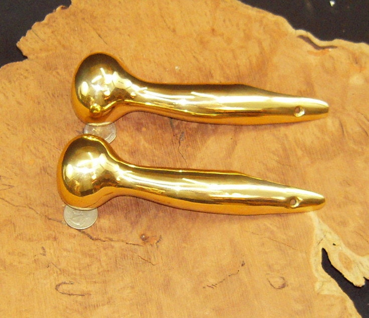 Cane Tops NEW SOLID BRASS 2" dia Horse HAMES KNOBS 7 1/2" long Walking Sticks 