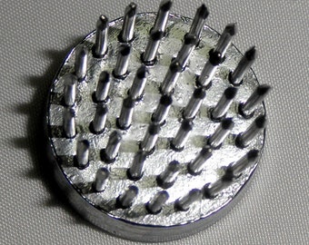 23mm or 7/8" Diameter Floral Pin Frogs  Kenzan  Flower Arranger Holder for Japanese Ikebana Vases or Stands Stainless Steel Pins