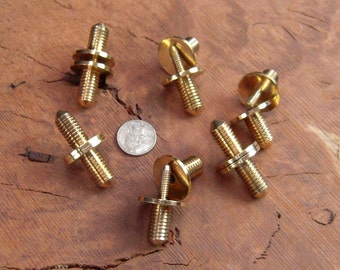 6 Solid Brass Cane Walking Stick Connector Couplers 1/2" x 13 Threads to split cane in two or more parts