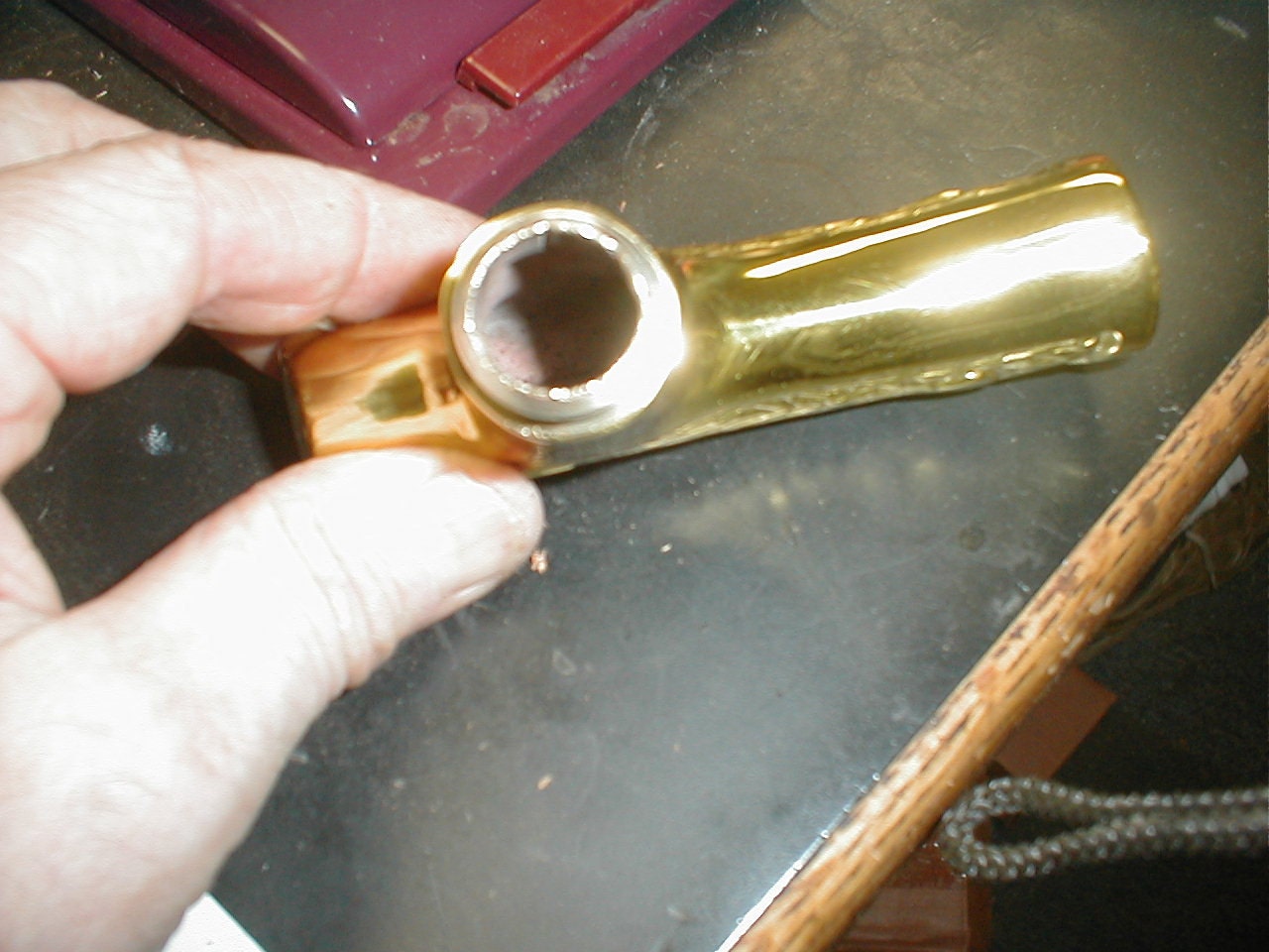 Brass Fritz Handle Collectors Cane