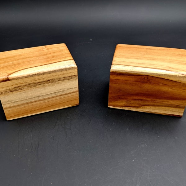 Small Teak Memorial Cremation Urn...Constant Supply On Hand 4.5" x 3" x 3" Holds about 45 Cubic Inches of Cremains  Keepsake Pet