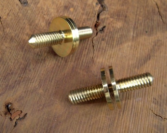 2 Solid Brass Cane Walking Stick Connector Couplers 3/8" x 16 Threads to split cane in two or more parts