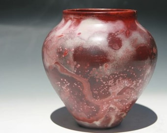 saggar fired pottery vase (SG6121B)