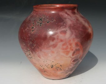 saggar fired pottery vase (SG080119C)