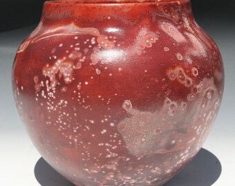 saggar fired pottery vase (SG111018E)