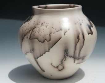 handmade horsehair pottery vase (HH6521C)