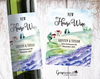 Housewarming Gift - Wine Label - New Home - 9003W