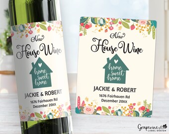 Housewarming Gift - New Home - Wine Label - 9002W