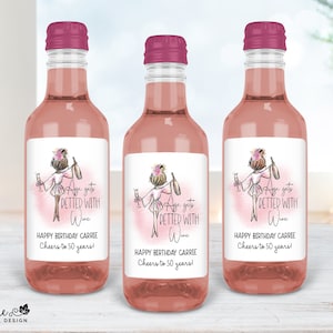 Age Gets Better With Birthday MINI Wine Label - Girl - 4015MW