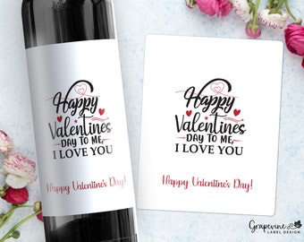 Funny Valentine's Day Wine Label - Galentine's Day - To me - 14004A