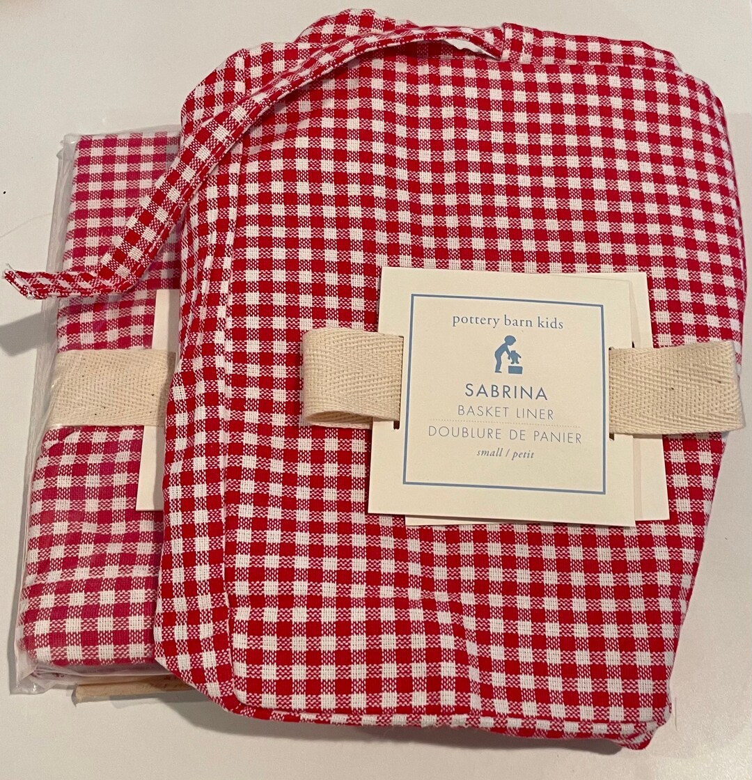 Pottery Barn Sabrina Basket Liner 4 Etsy