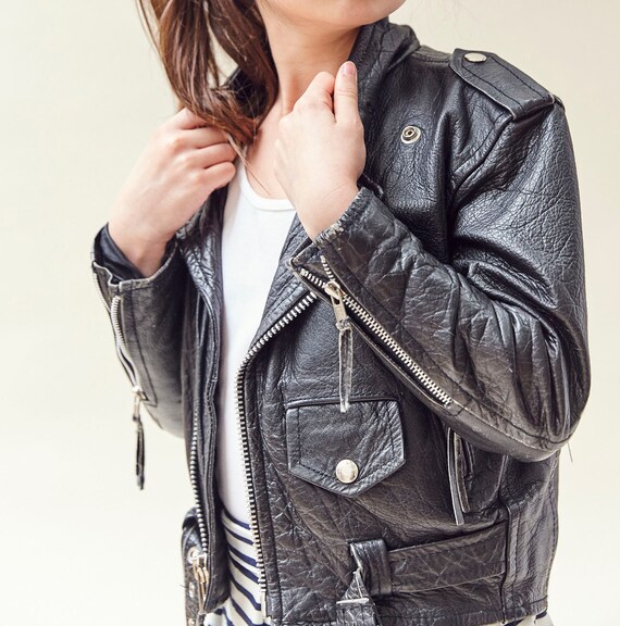 Authentic Child Leather Biker Jacket - Etsy