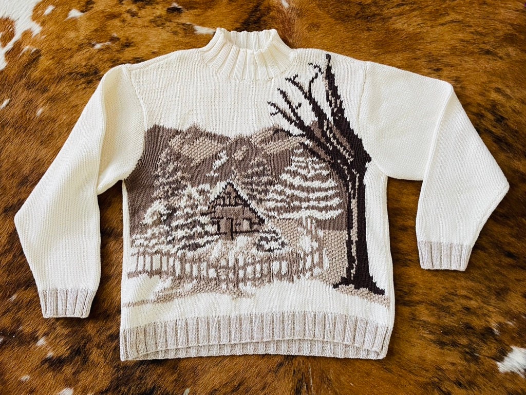 Vintage Liz Claiborne Winter Themed Sweater - Etsy