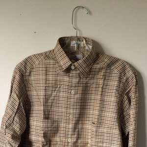 camisa vintage para hombre NEIMAN-MARCUS 80s deadstock S COTTON check