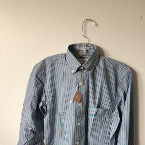 vintage mens HENRY GRETHEL dress shirt 80s deadstock 14 1/2