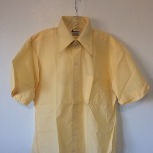 vintage 70s camisa para hombre cuello grande 16 Alexander&#39;s nos deadstock