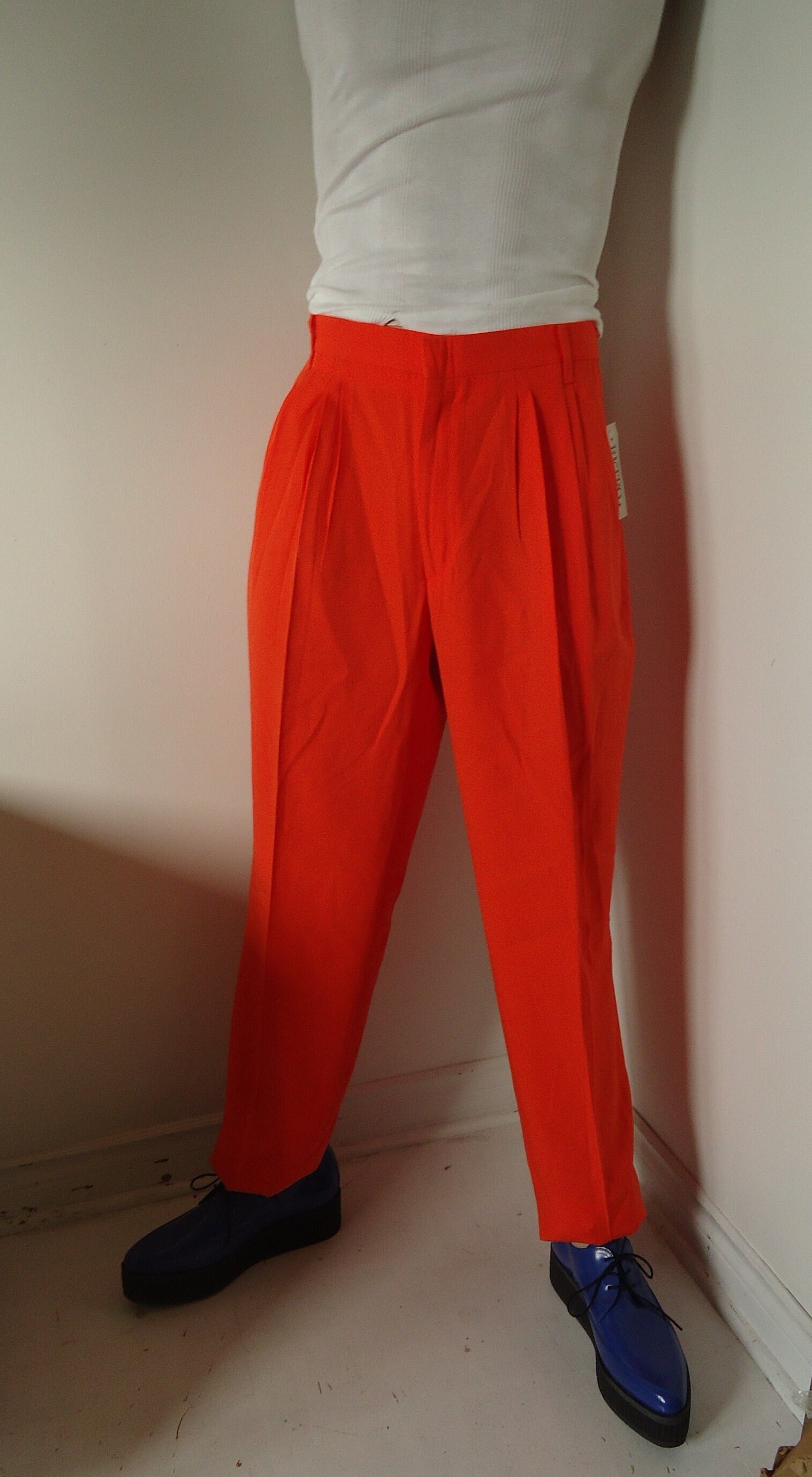 Vintage 90s Mens PLEATED Dress Pants Loose Taper 36 NOS - Etsy