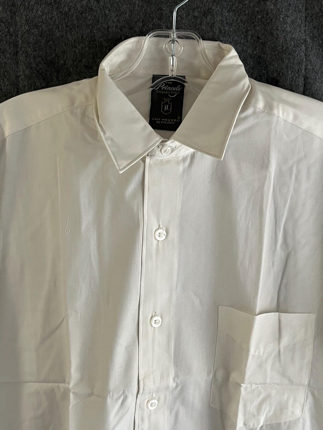 van heusen white dress shirt Men's Van Heusen Regular-Fit Ultra Wrinkle Free Dress Shirt, Size: Medium-34/35, White