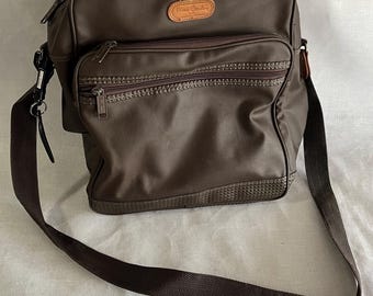 vintage vinyl carry-on overnight travel bag PIERRE CARDIN